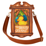 LOUNGEFLY CROSSBODY DISNEY RAPUNZEL SNUGGLY DUCKLING SIGN