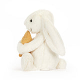 JC BASHFUL BUNNY CREAM WITH STAR SMALL 7"