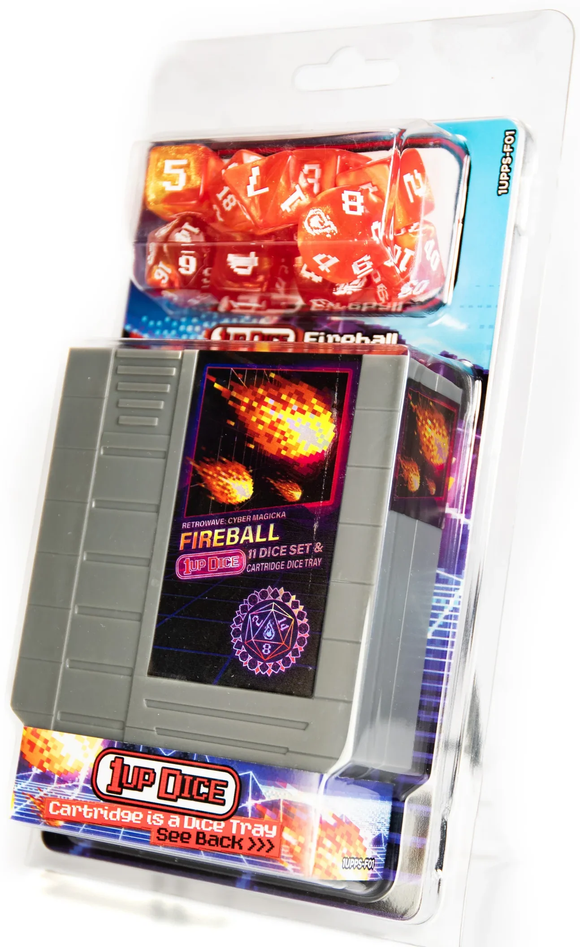 INFINITE BLACK DICE 11PC 1UP FIREBALL