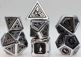 FBG DICE 7PC METAL ALCHEMIST NECROTIC