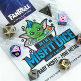 FANROLL 7PC DICE MYSTERY MISFIT SET METAL MINI