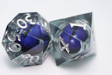 FBG DICE 7PC SHARP MOVING CYCLOPS PURPLE