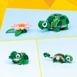 LEGO CREATOR TURTLE W/ WATER LILY FLOWER