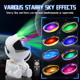 ASTRONAUT NEBULA STAR PROJECTOR WITH REMOTE WHITE