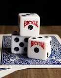 BICYCLE WHITE DICE 5 PK