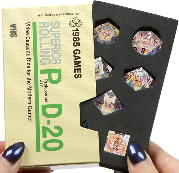 1985G VHS DICE 7PC SHARP EDGE CRYSTAL BALL