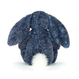 JC BASHFUL LUXE BUNNY HOPSCONE BLUE BLACK MEDIUM 12"