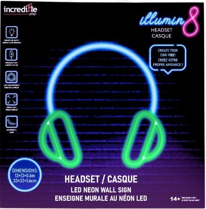 TSP LED SIGN NEON GAME HEADSET