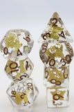 FBG DICE 7PC BUTTERFLY GILDED