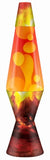 SCH LAVA LAMP 14.5" ERUPTING CRATER YELLOW RED