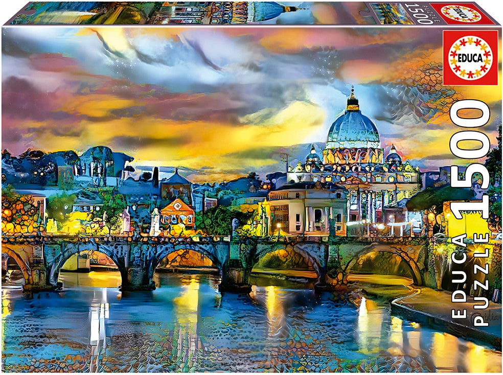 PZ 1500 ED ST PETER'S BASILICA AND ST ANGELO'S BRIDGE – The Discovery Hut