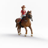 SCHLEICH HORSE CLUB HANNAH WITH HORSE CAYENNE