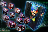 INFINITE BLACK DICE 11PC 1UP CACKLING SKULLS