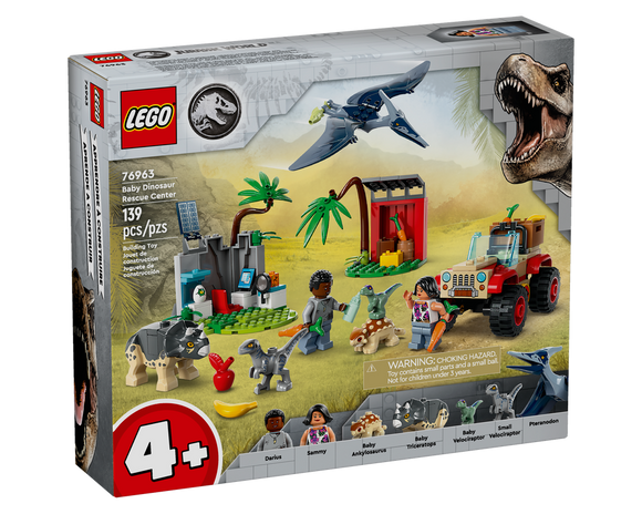 LEGO 4+ JW BABY DINOSAUR RESCUE CENTER