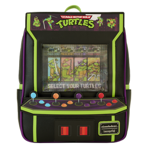 LOUNGEFLY BACKPACK TMNT 40TH ANN ARCADE MACHINE