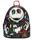 LOUNGEFLY BACKPACK DISNEY NBX JACK & XMAS LIGHTS