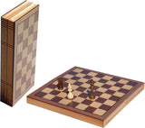 CHESS OAK BOOK STYLE FOLDING 10"