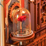 DIY BOOK NOOK ENCHANTED ROSE W/ DUST COVER