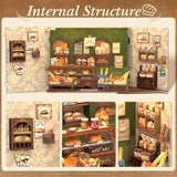 DIY BOOK NOOK MRS HUNT BAKERY W/ DOOR