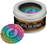 METAL SPINNER D20 TORCHED RAINBOW