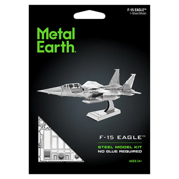 METAL EARTH MILITARY JET F-15 EAGLE