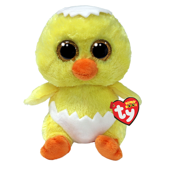 TY BEANIE BOO PEETIE CHICK YELLOW IN EGG