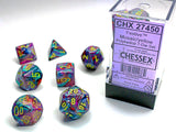 CHESSEX DICE 7PC FESTIVE MOSAIC YELLOW