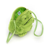 JC BAG AMPHIBIFRIENDS RICKY RAIN FROG 7" GREEN