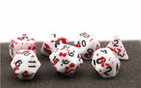 FBG DICE 7PC BLOOD SPLATTER