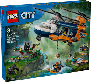 LEGO CITY JUNGLE EXPLORER HELICOPTER AT BASE CAMP