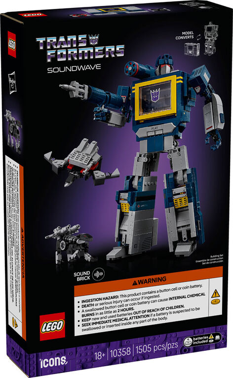 LEGO ICONS SOUNDWAVE