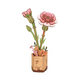 DIY MINI FLOWER KIT PINK CARNATION