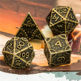 FBG DICE 7PC METAL STEAMPUNK BRONZE