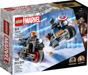 LEGO MARVEL BLACK WIDOW & CAPTAIN AMERICA MOTORCYCLES