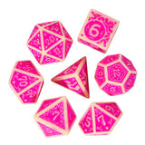 FBG DICE 7PC DEPTH FUSCIA