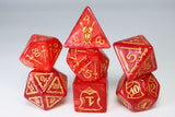 FBG DICE 7PC HUGE QUEEN'S ARMORY INFERNAL 25MM