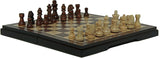 WE CHESS CHECKERS 8.5" 2IN1 WALNUT