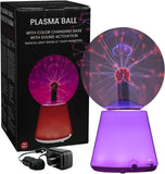 PLASMA BALL PURPLE 6" RGB COLOR CHANGING BASE