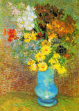 PZ 1000 ENJ VAN GOGH VASE WITH DAISIES AND ANEMONES