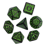 FBG DICE 7PC CRYPTIC KNOTS VERDANT
