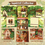 DIY BOOK NOOK SQUIRREL COLLECTOR W/ COVER