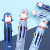 BCM BALL PEN 8 COLORS PENGUIN