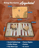 XBACKGAMMON 9" TAN MAP