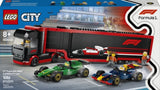 LEGO CITY F1 TRUCK W/ RB20 & AMR24 F1 CARS