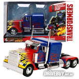 DC 1:24 TRANSFORMERS OPTIMUS PRIME RED AND BLUE FLAMES