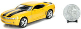 DC 1:24 HOLLYWOOD RIDES TRANSFORMERS 2006 CAMARO BUMBLEBEE WITH COIN
