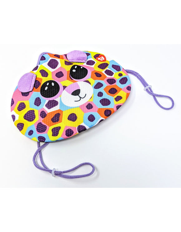 TY FACE MASK KIDS GISELLE RAINBOW SPOTTED LEOPARD