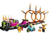 LEGO CITY STUNT TRUCK & RING OF FIRE CHALLENGE