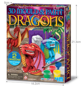 4M MOLD AND PAINT DRAGONS