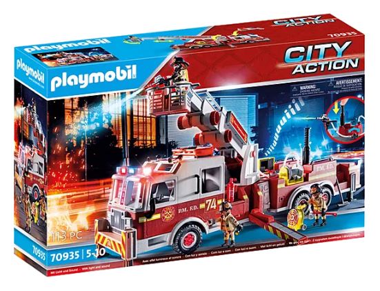 PLAYMB CITY RESCUE FIRE ENGINE WITH TOWER LADDER